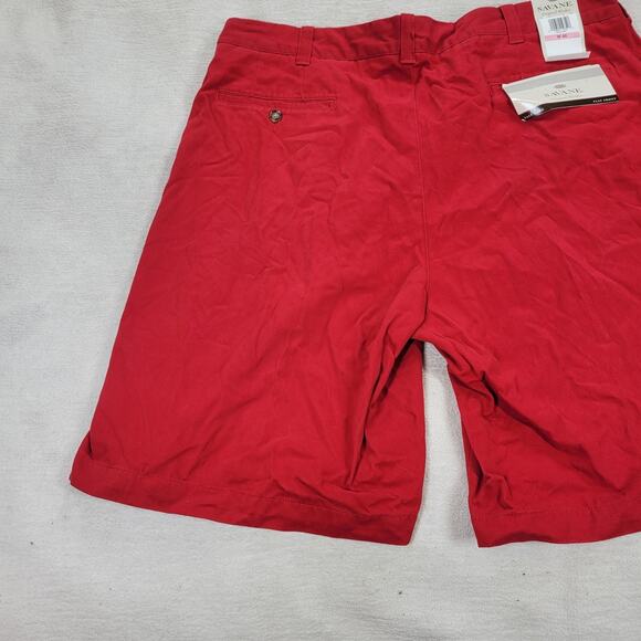 Vintage Savane Shorts Mens Sz 40 Red 100% Cotton Workwear Chino Summer Spring - Picture 9 of 14